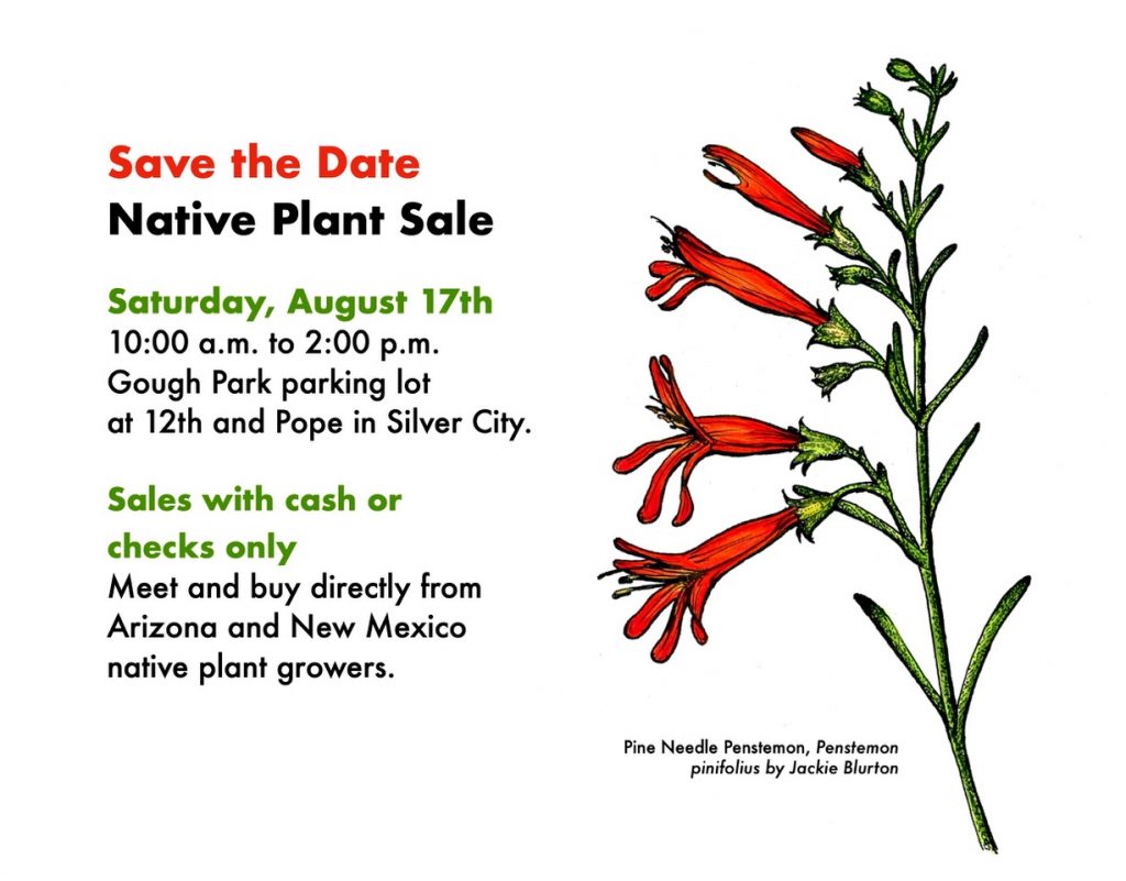 Poster for native plant sale